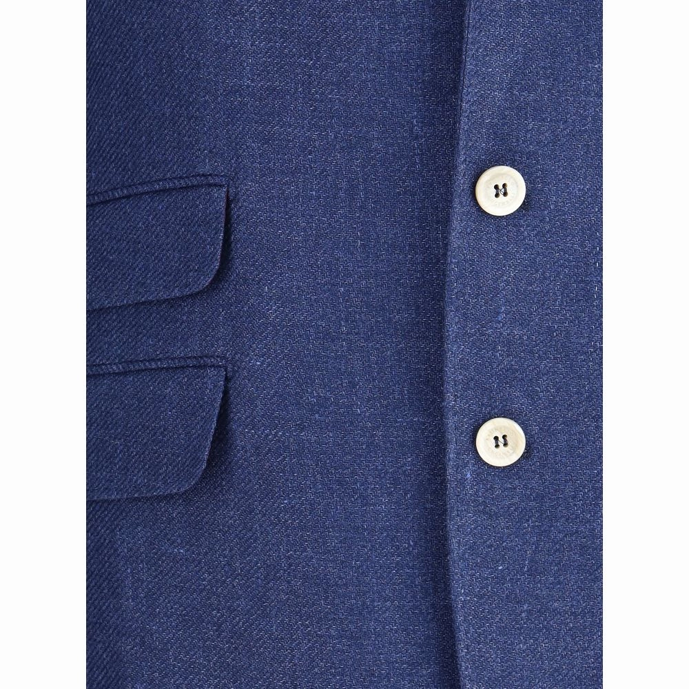 Brunello Cucinelli Linen Blazer Men's Jacket