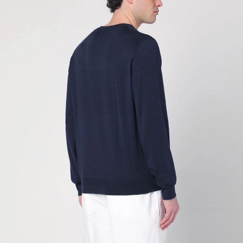 Brunello Cucinelli Men's blue Cotton Sweater