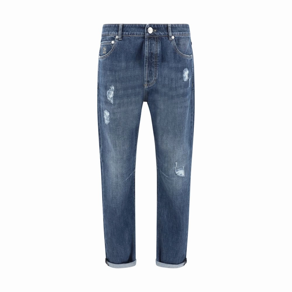 Brunello Cucinelli Worn-out Men's Pants