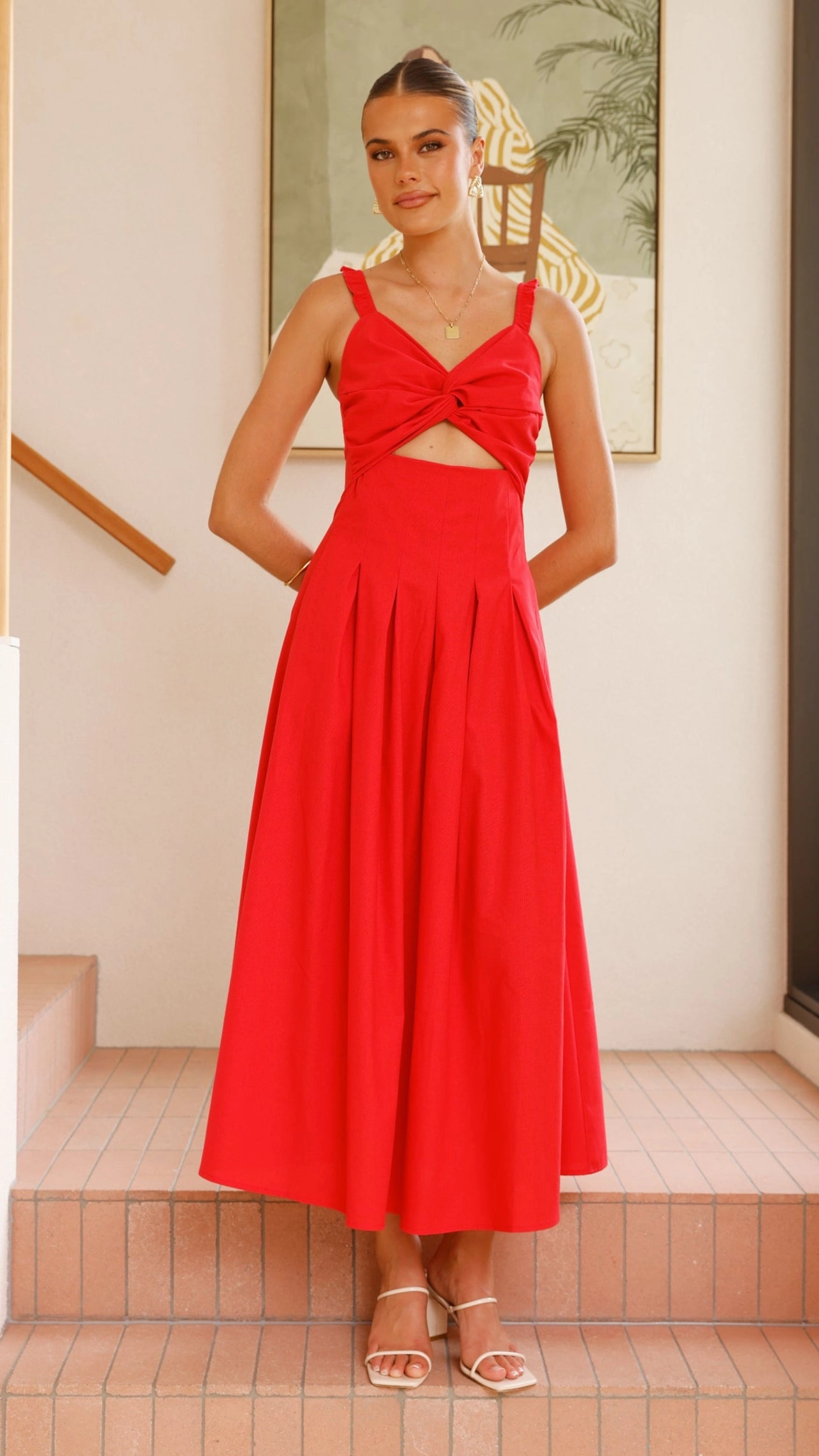 Bryce Maxi Dress - Red