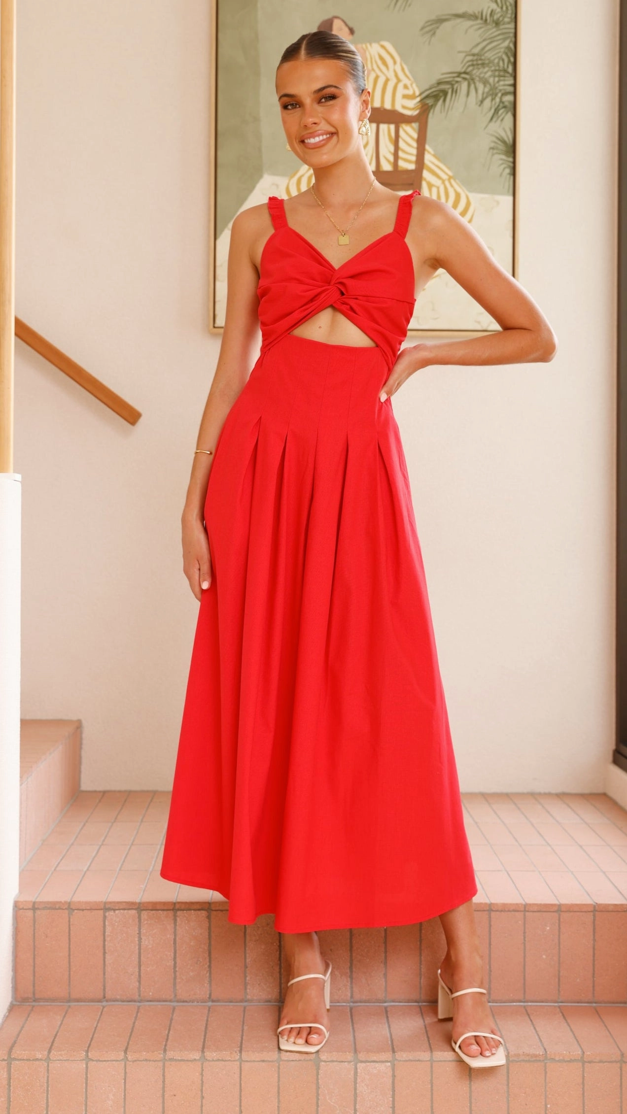 Bryce Maxi Dress - Red