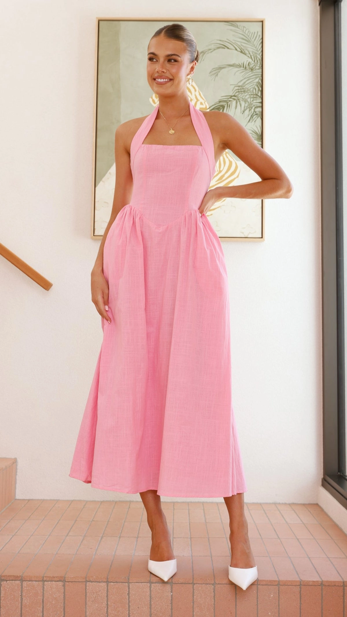 Caden Maxi Dress - Pink