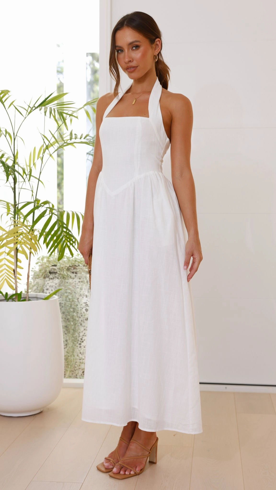 Caden Maxi Dress - White