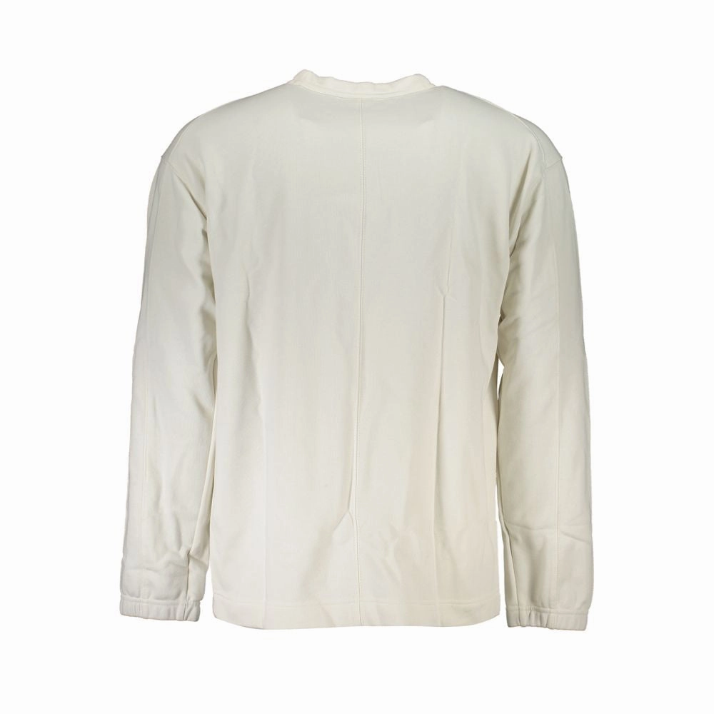 Calvin Klein Elegant Crew Neck Sweater with Brushed Men's Logo