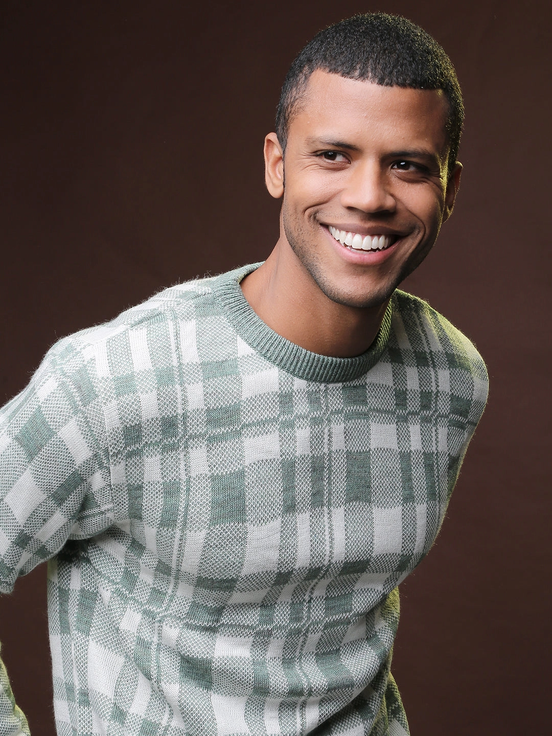 Campus Sutra Men Stylish Checks Casual Sweaters