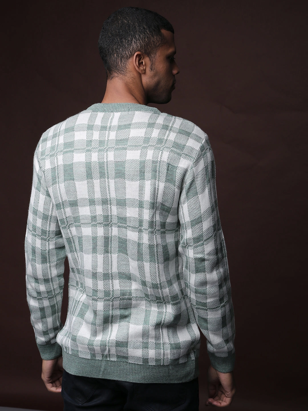 Campus Sutra Men Stylish Checks Casual Sweaters