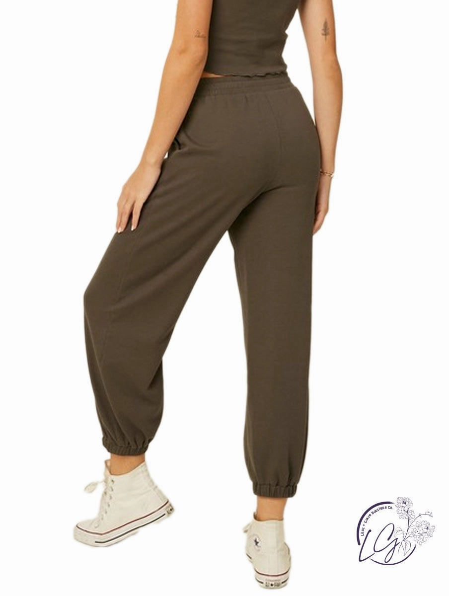 Carefree Days Ribbed Joggers