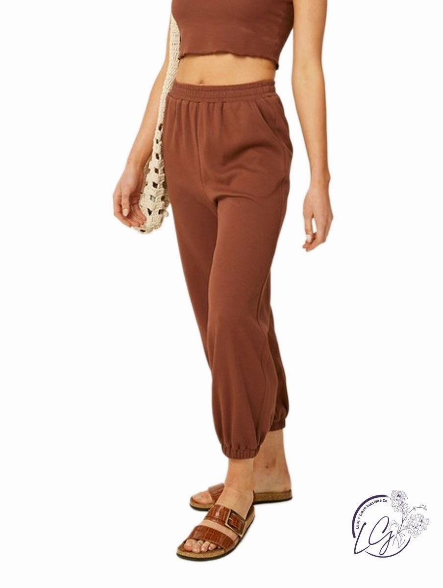 Carefree Days Ribbed Joggers