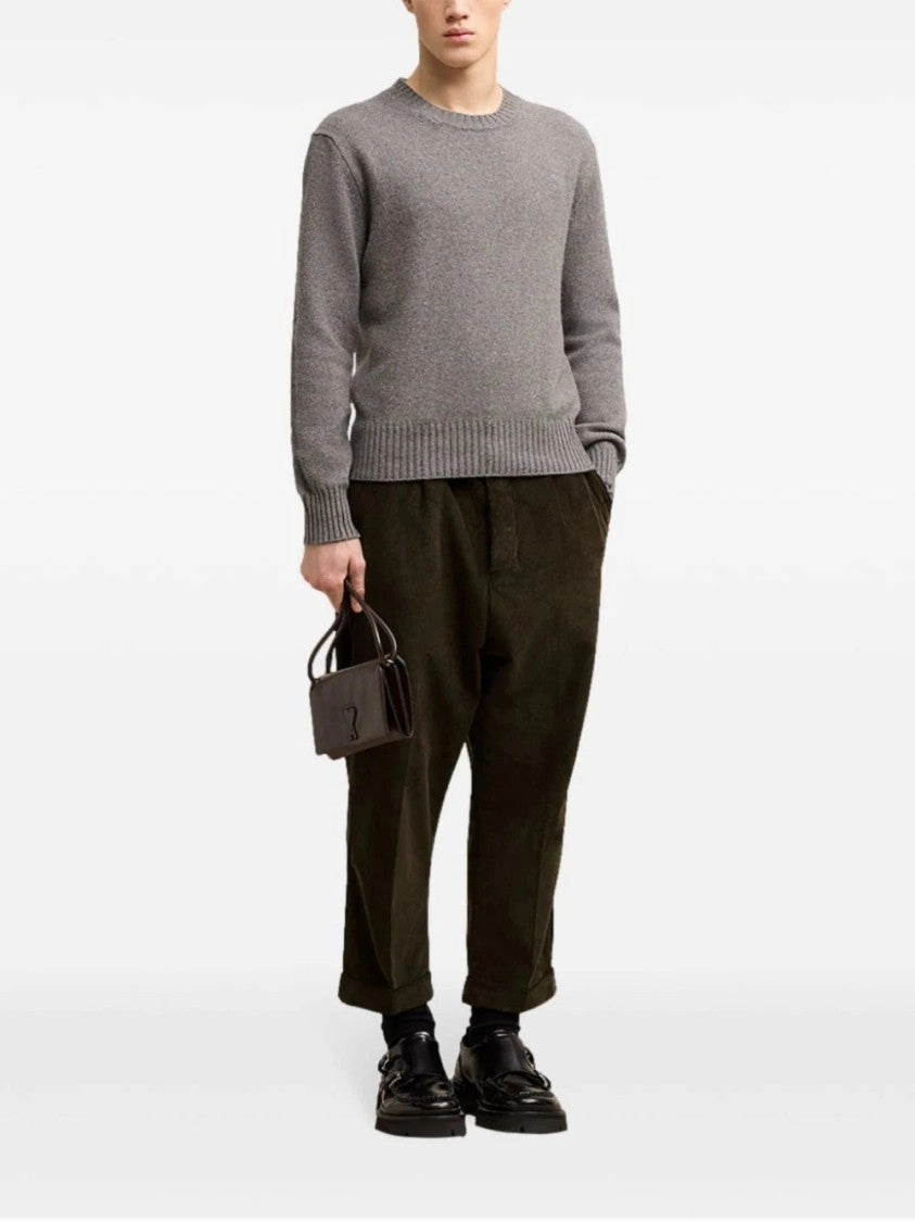 Carrot Cotton Cropped Trousers