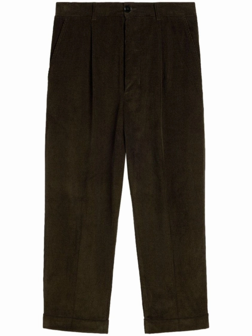 Carrot Cotton Cropped Trousers