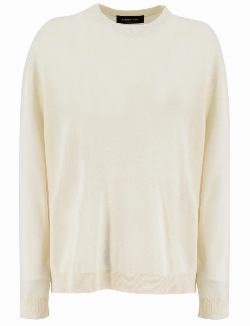 Cashmere Blend Knit Sweater