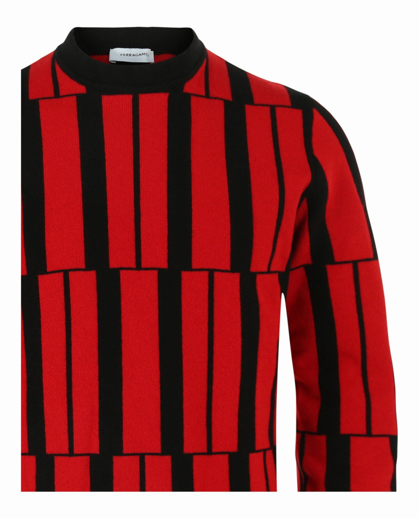 Cashmere Geometric Pattern Sweater