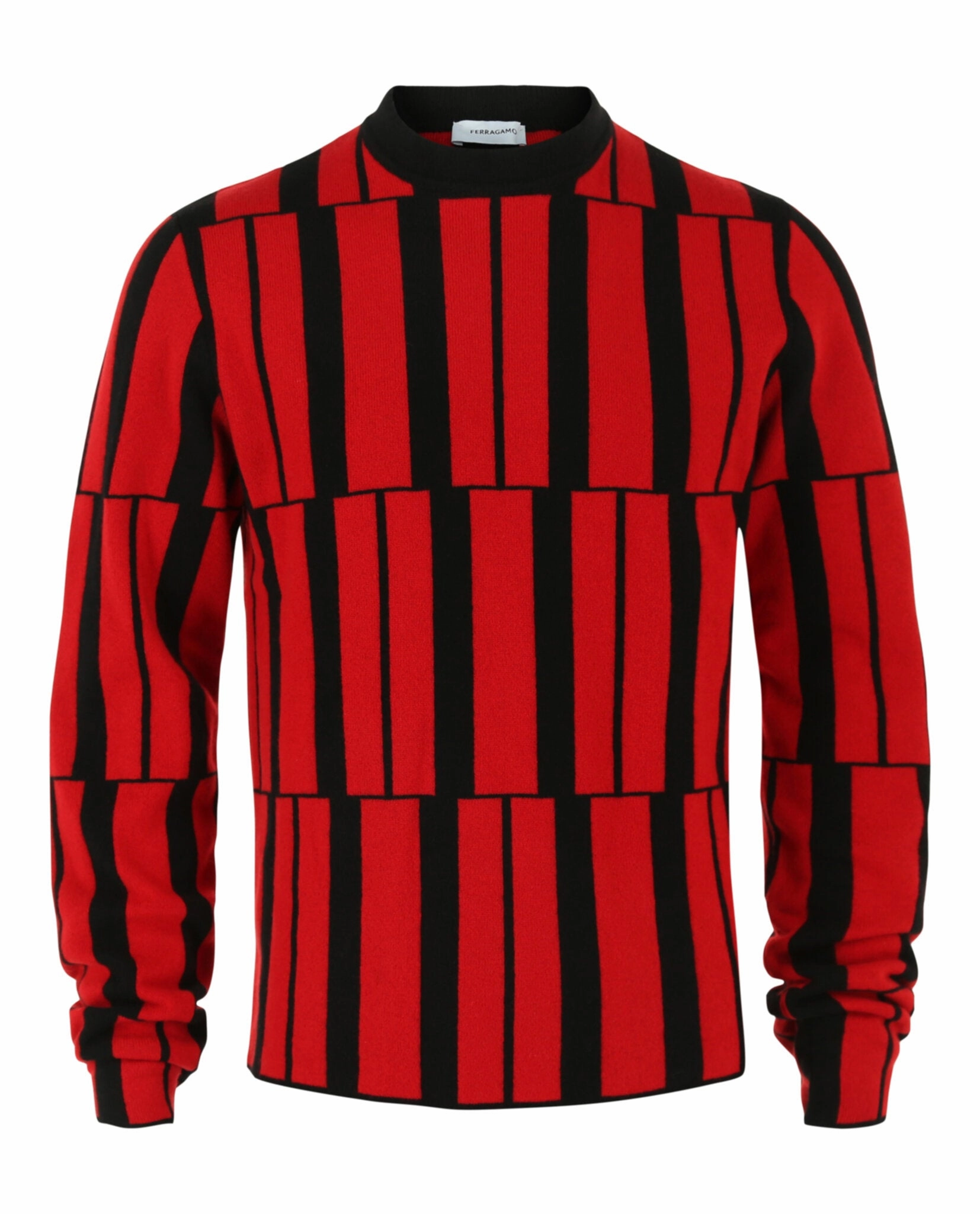 Cashmere Geometric Pattern Sweater