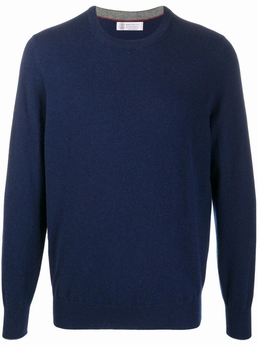 Cashmere Sweater With Classic Crew Neckline