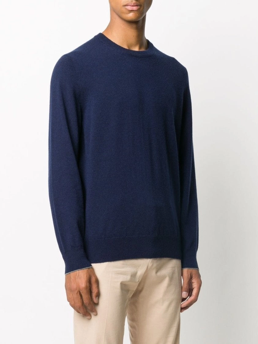 Cashmere Sweater With Classic Crew Neckline