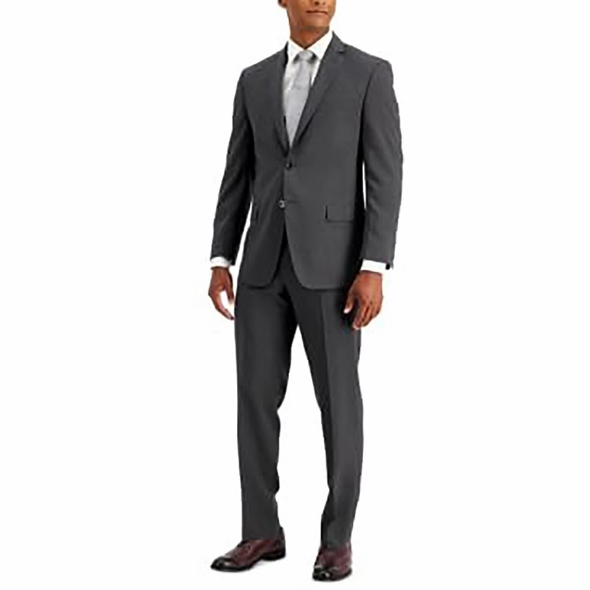 Casselman Mens Stretch Polyester Two-Button Suit
