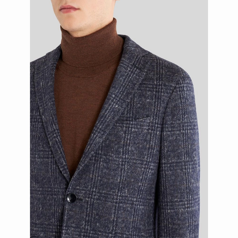CHECK JERSEY JACKET