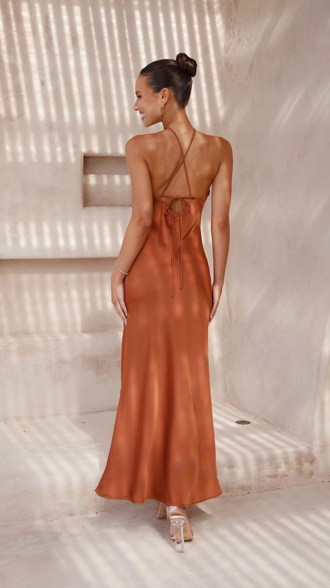 Chiara Maxi Dress - Copper