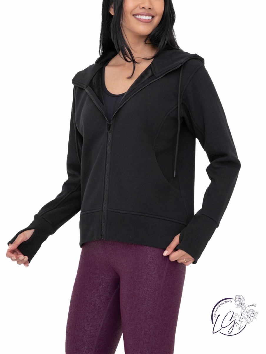 Chill Chic Fur-Lined Zip Hoodie
