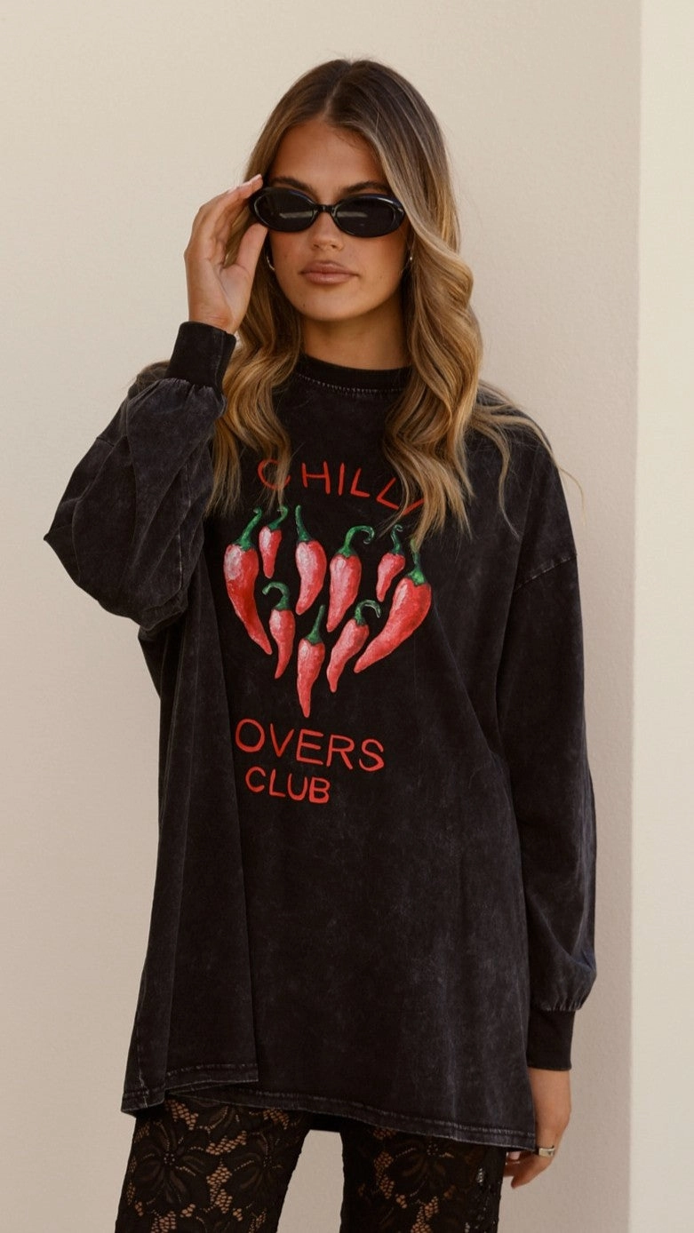 Chilli Lovers Tee and Pants Set - Black