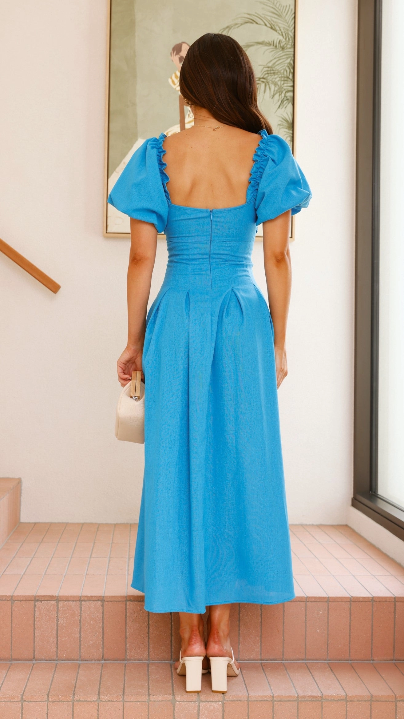Christina Maxi Dress - Blue