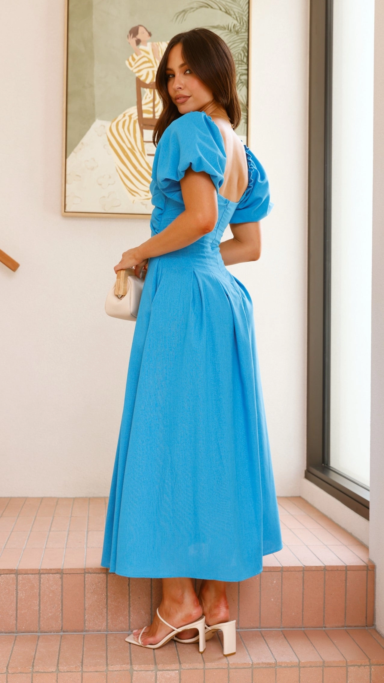 Christina Maxi Dress - Blue