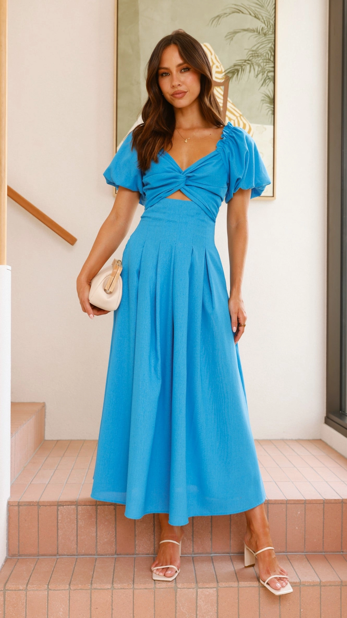 Christina Maxi Dress - Blue