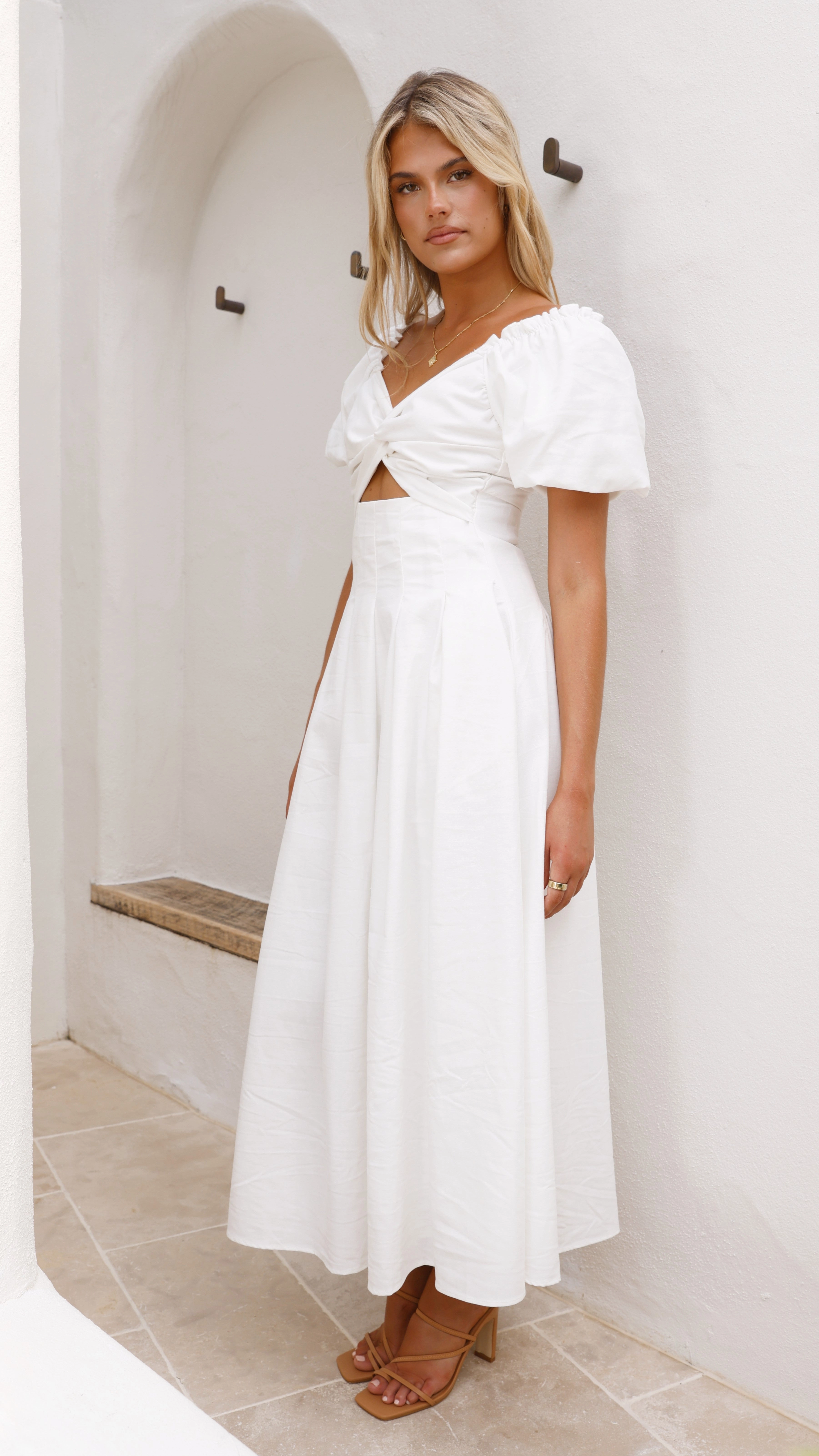 Christina Maxi Dress - White