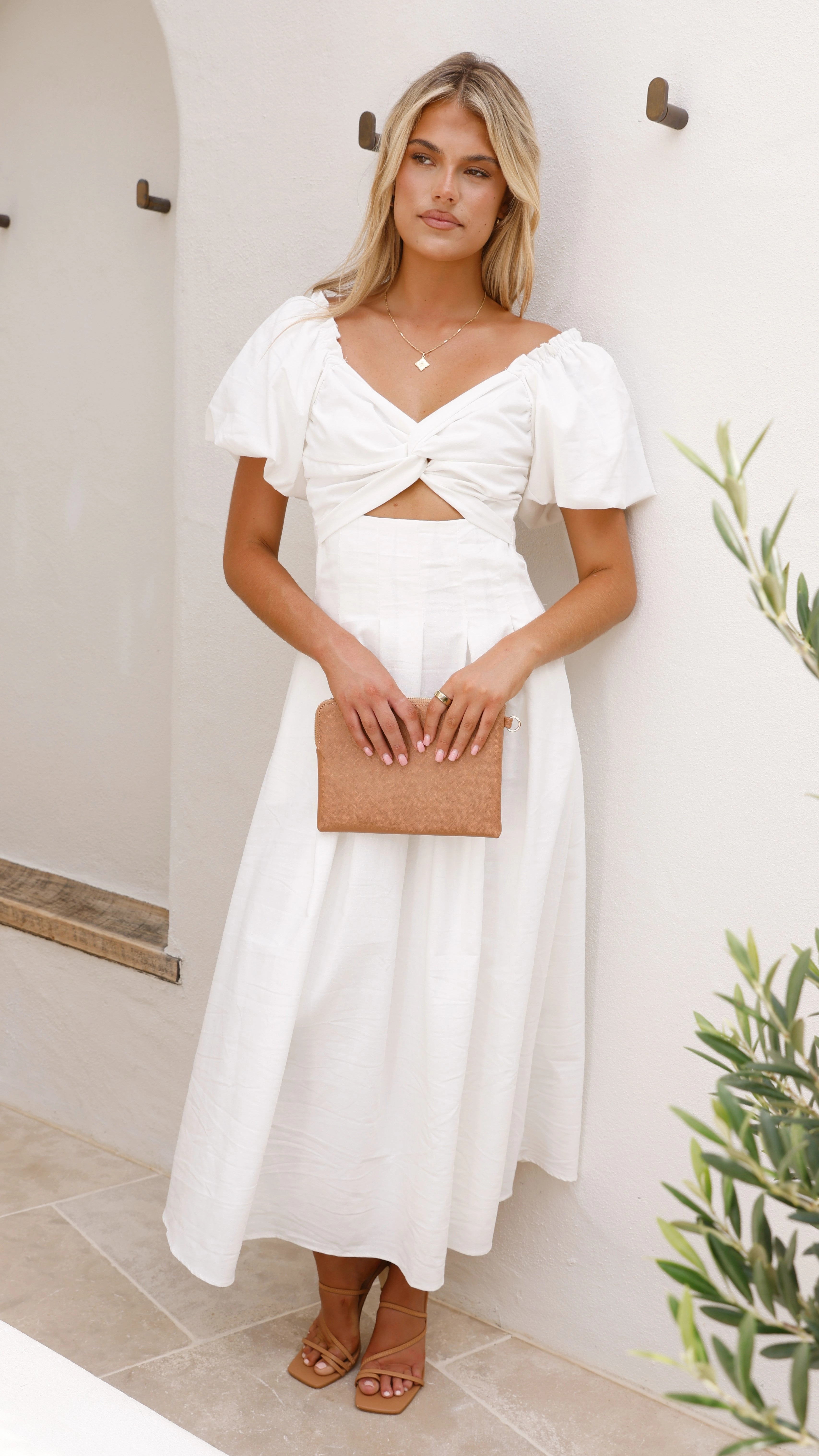 Christina Maxi Dress - White