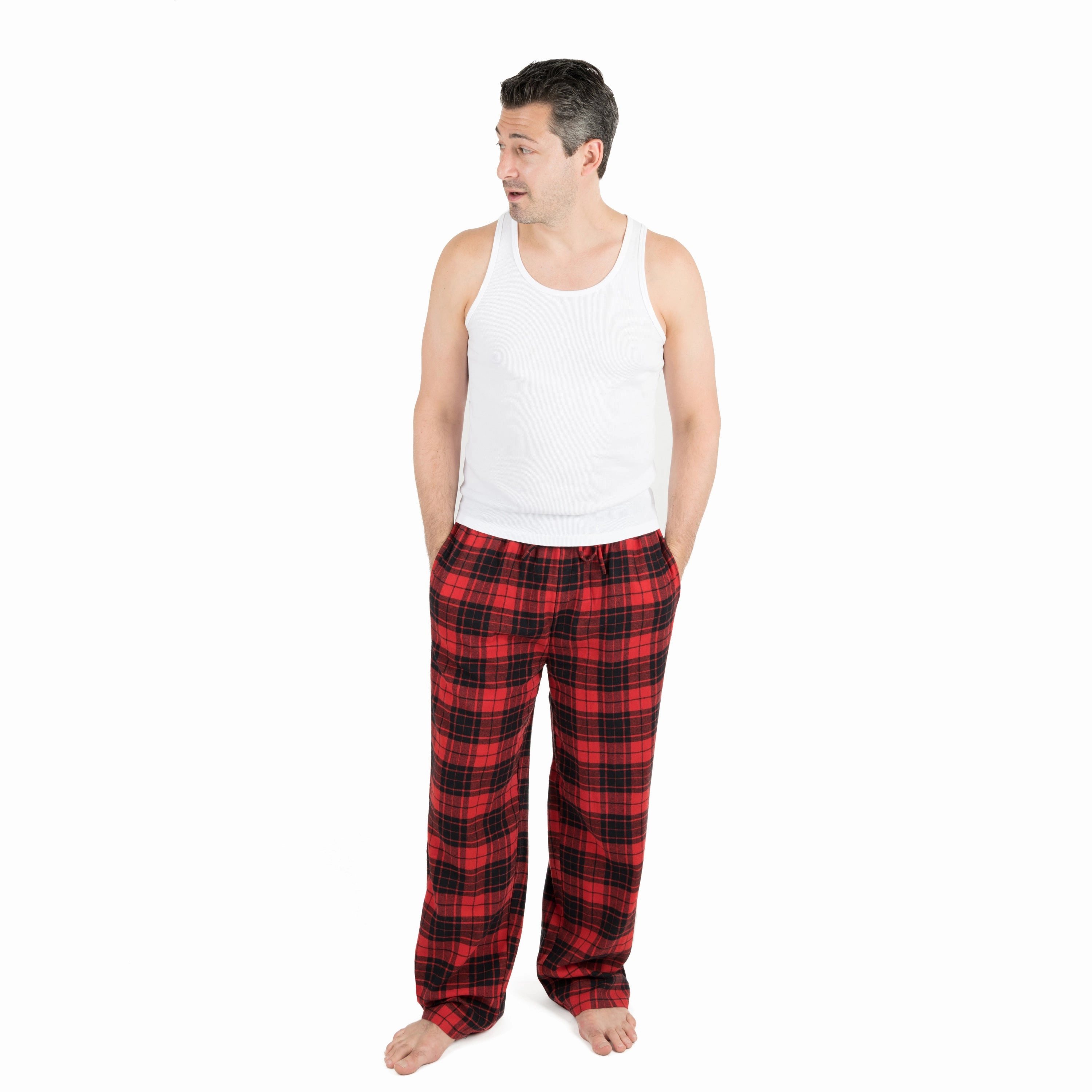Christmas Mens Flannel Pajama Pants Plaid