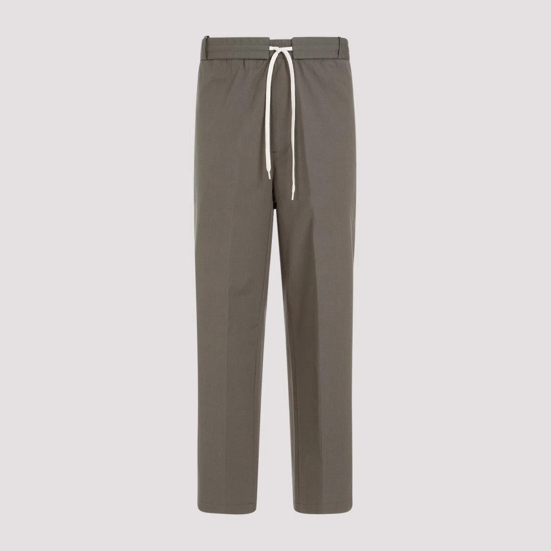 Circle Olive Cotton Worker Trousers
