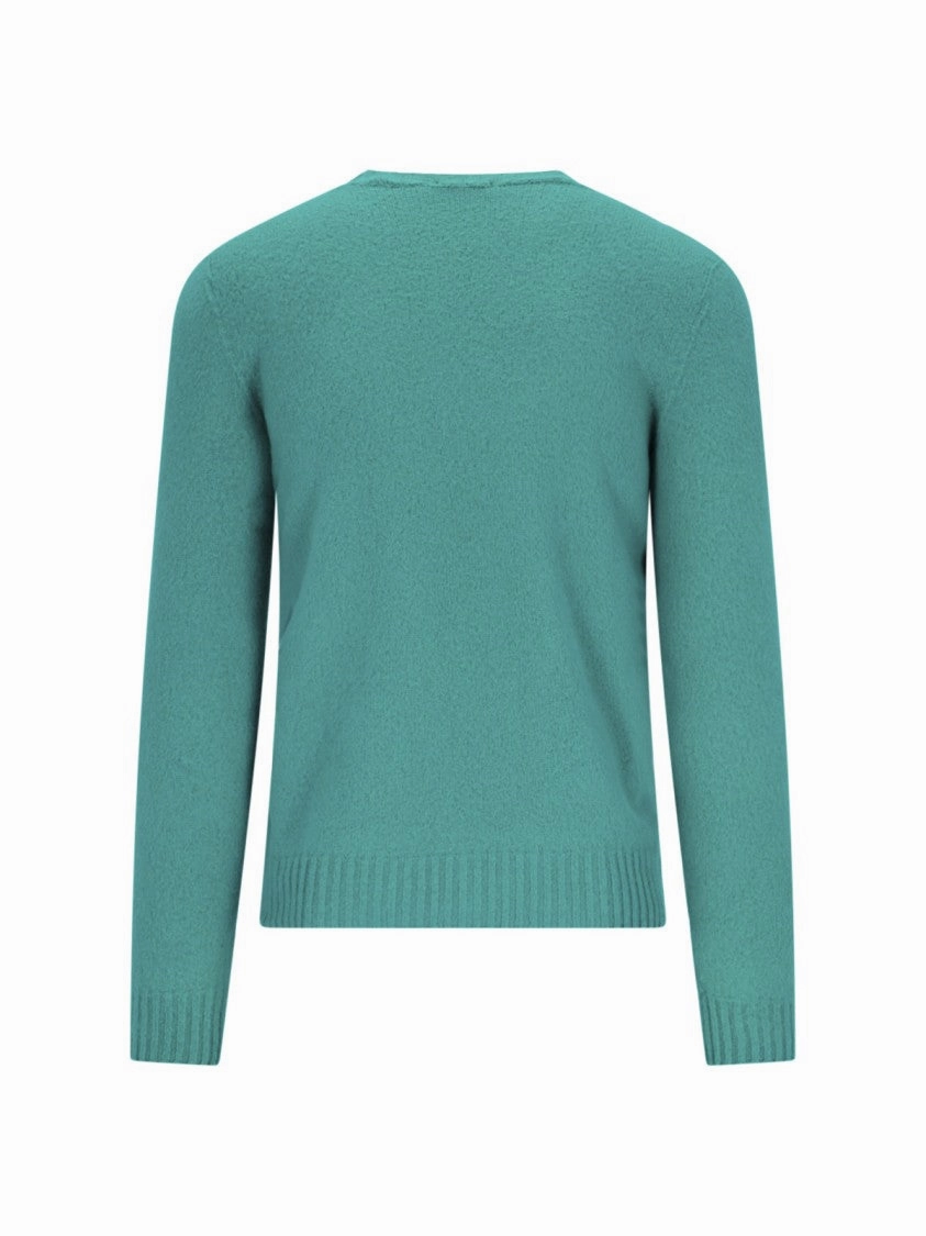 Classic Crewneck Sweater With Ribbed Finishes