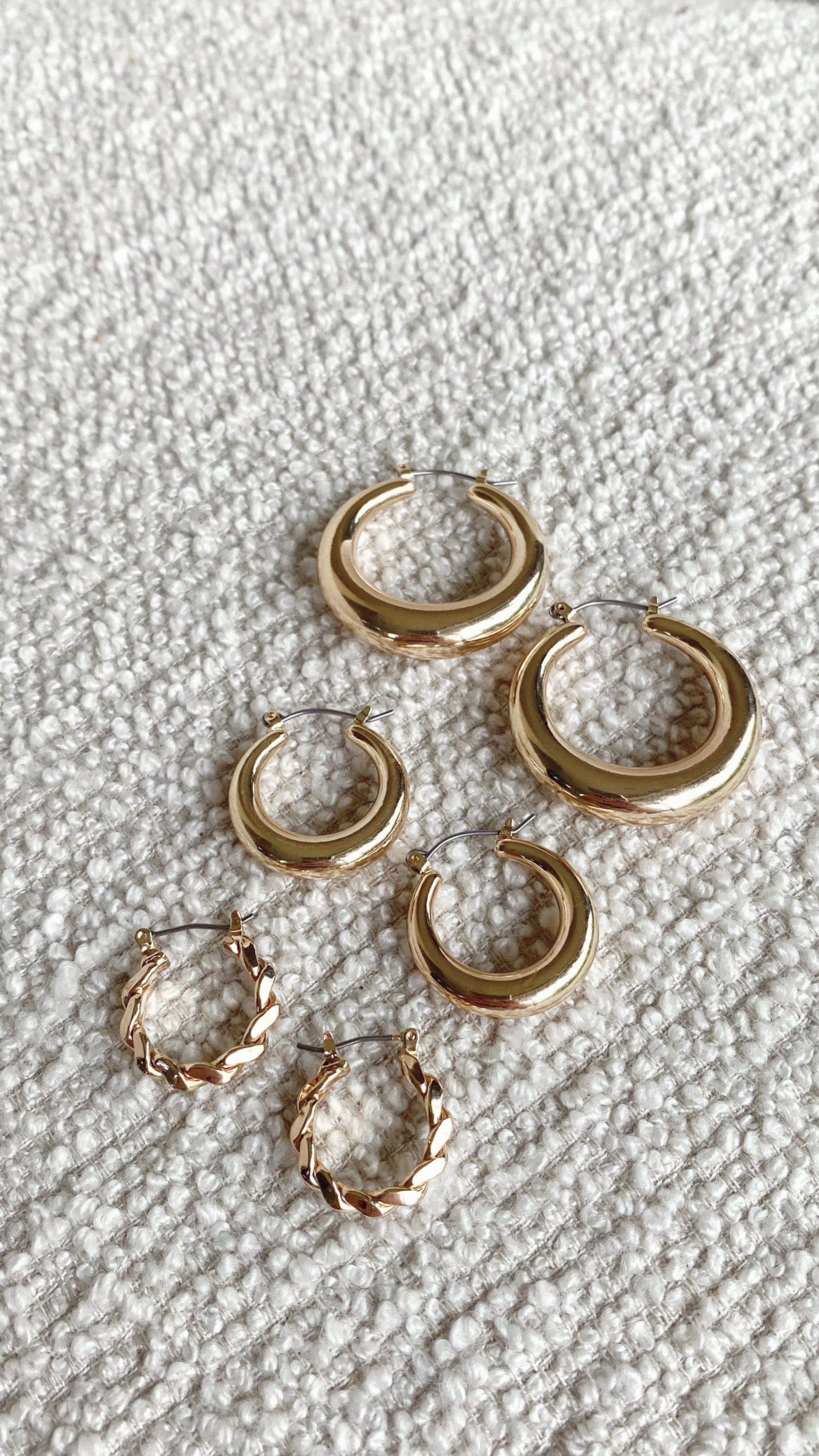 Classic Hoop Set - Gold