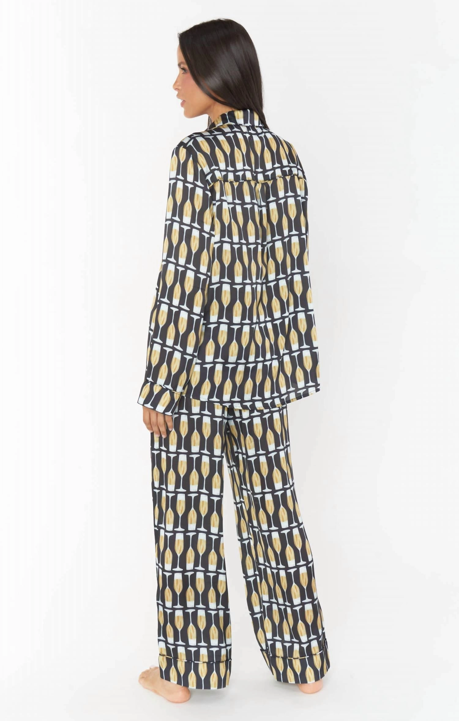 Classic Pajama Set In Champagne