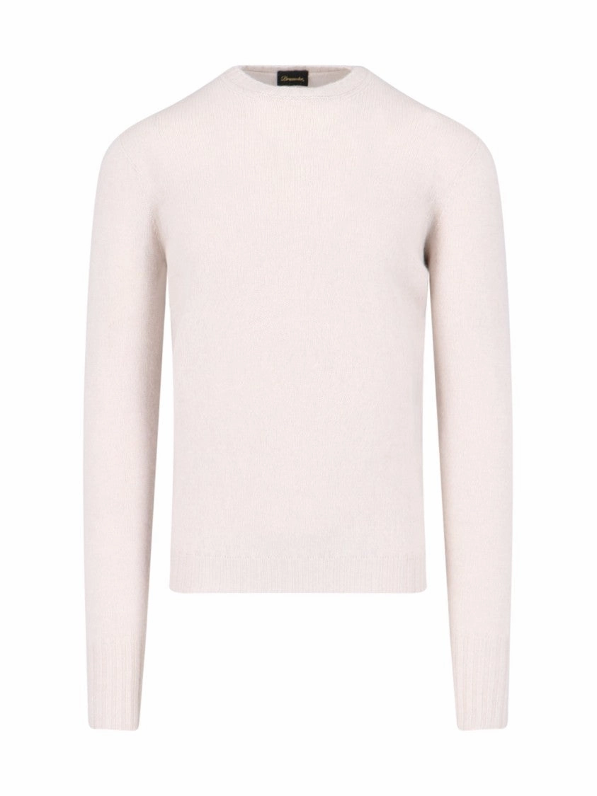 Classic Sweater In Cream Cashmere Crew Neck