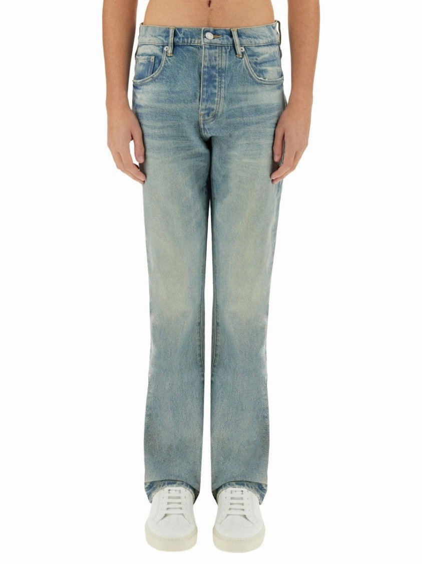 Coated Flare" Jeans
