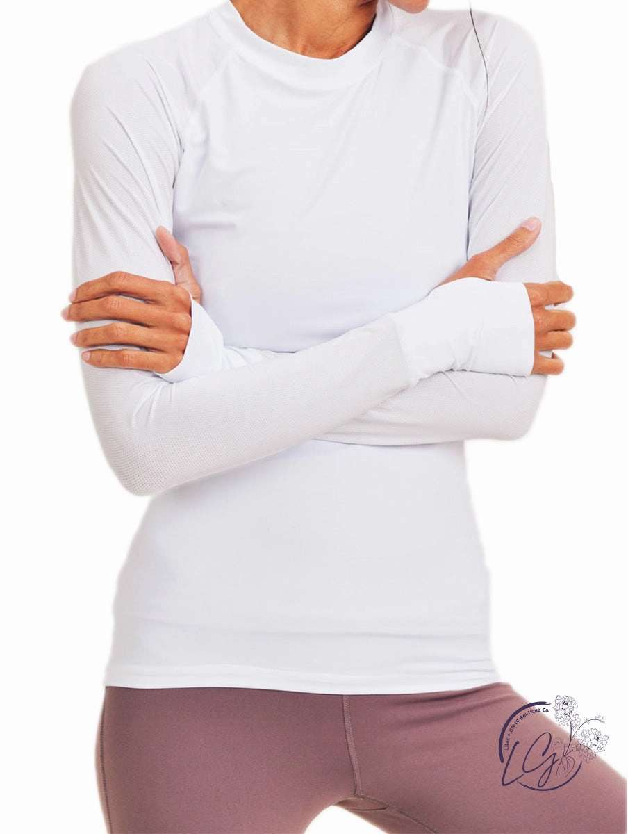 Cool-Touch Raglan w/ Long Mesh Sleeves