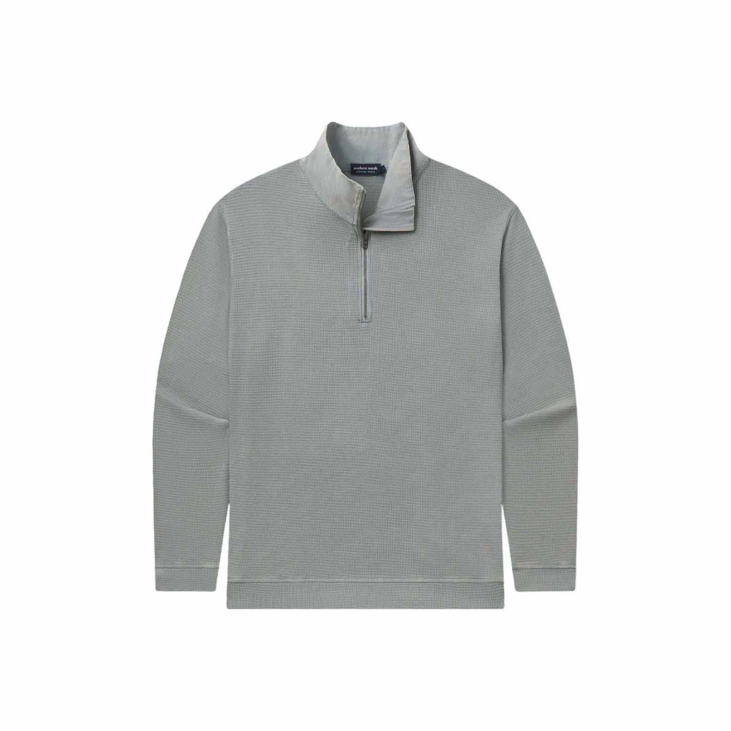 Copperton Waffle Vintage Pullover In Light Gray