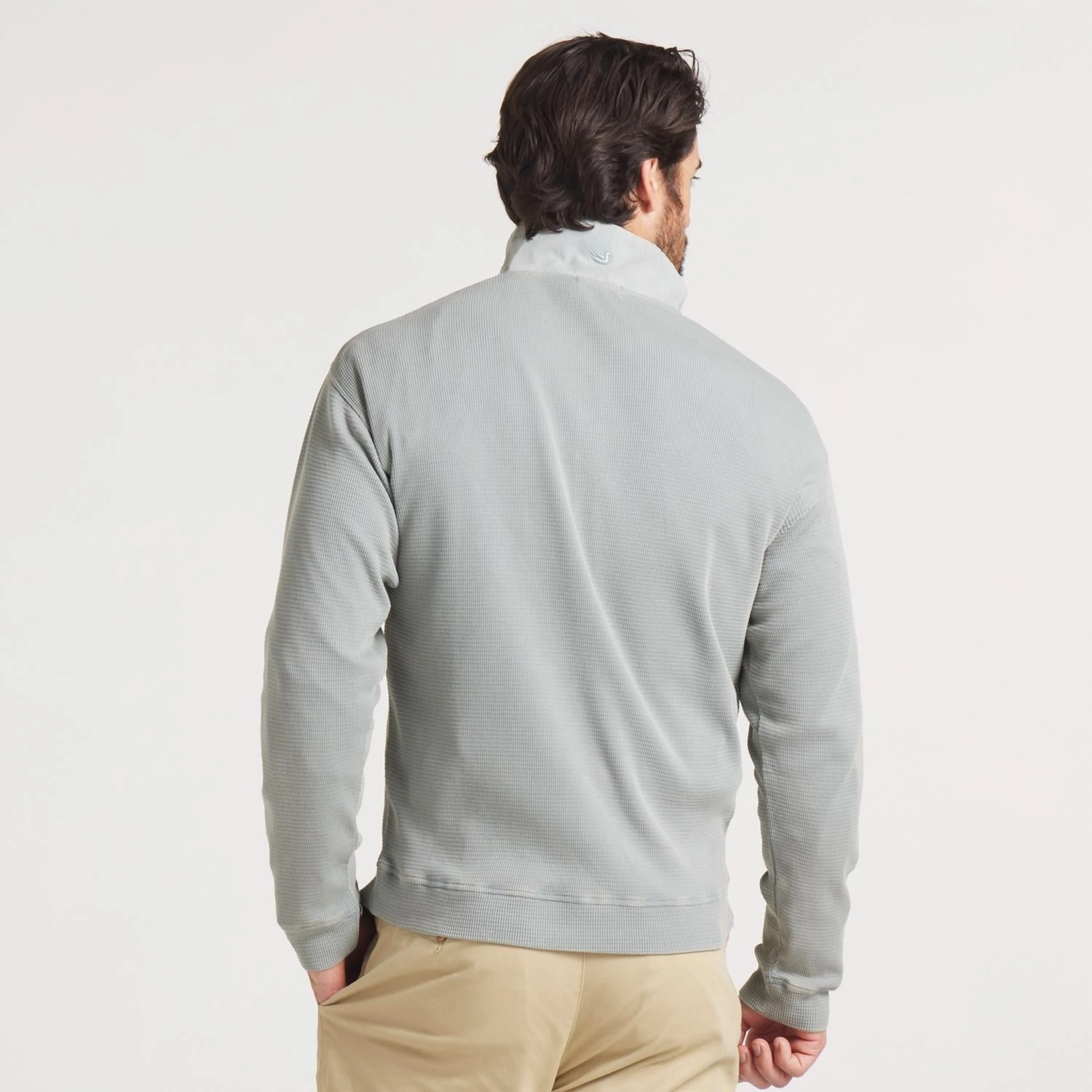 Copperton Waffle Vintage Pullover In Light Gray
