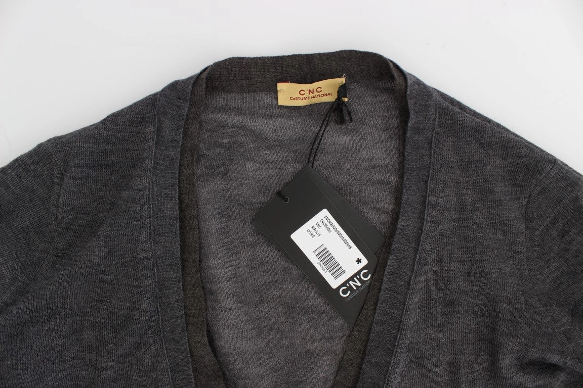 Costume National Elegant Wool Blend Cardigan Men's Sweater