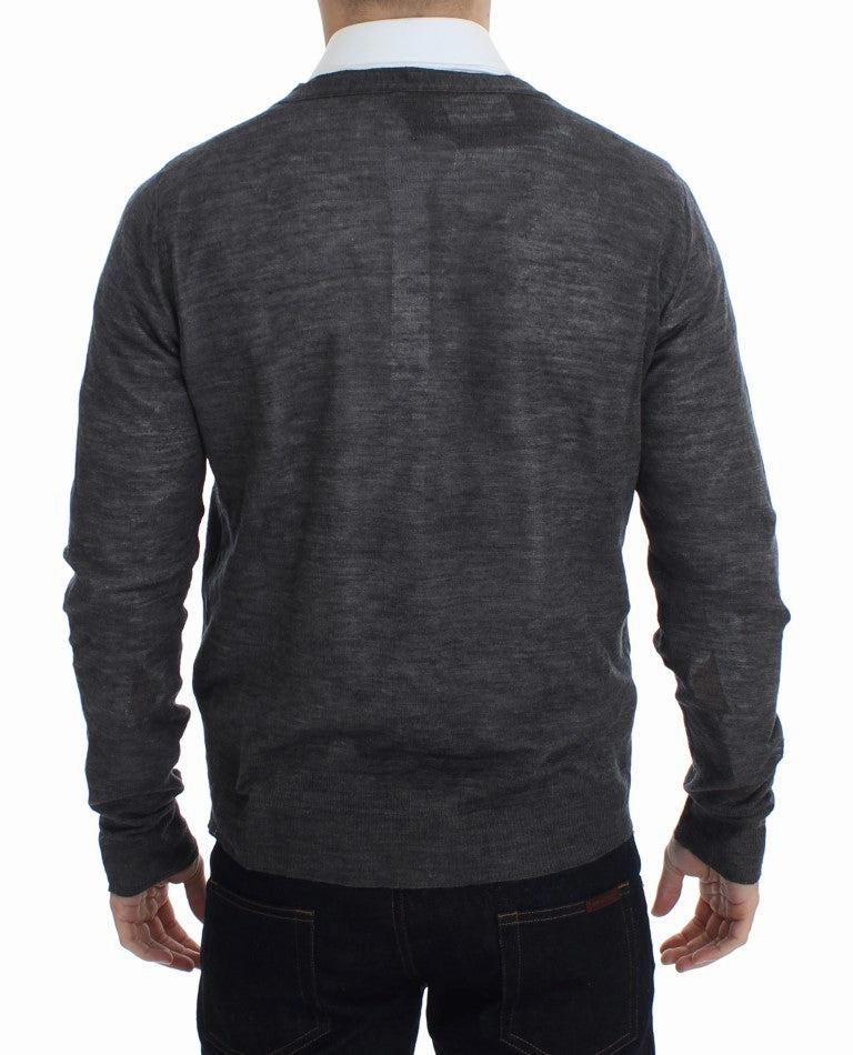 Costume National Elegant Wool Blend Cardigan Men's Sweater