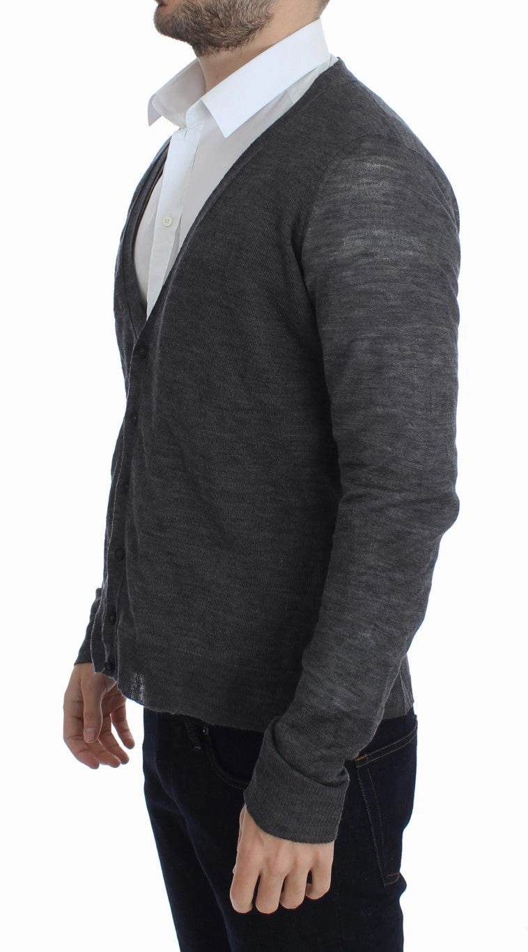 Costume National Elegant Wool Blend Cardigan Men's Sweater