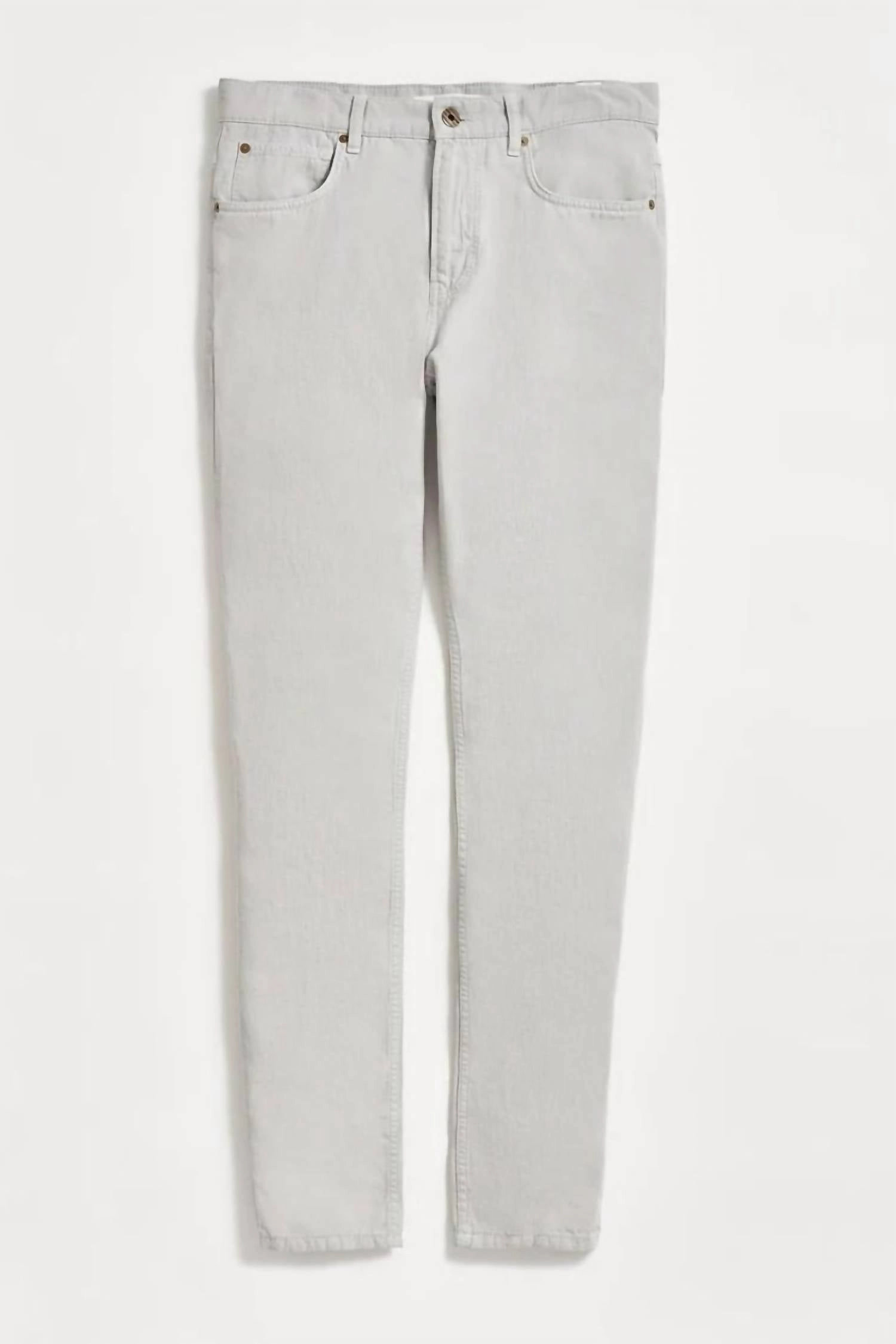 Cotton Linen 5 Pocket Pant In Quarry