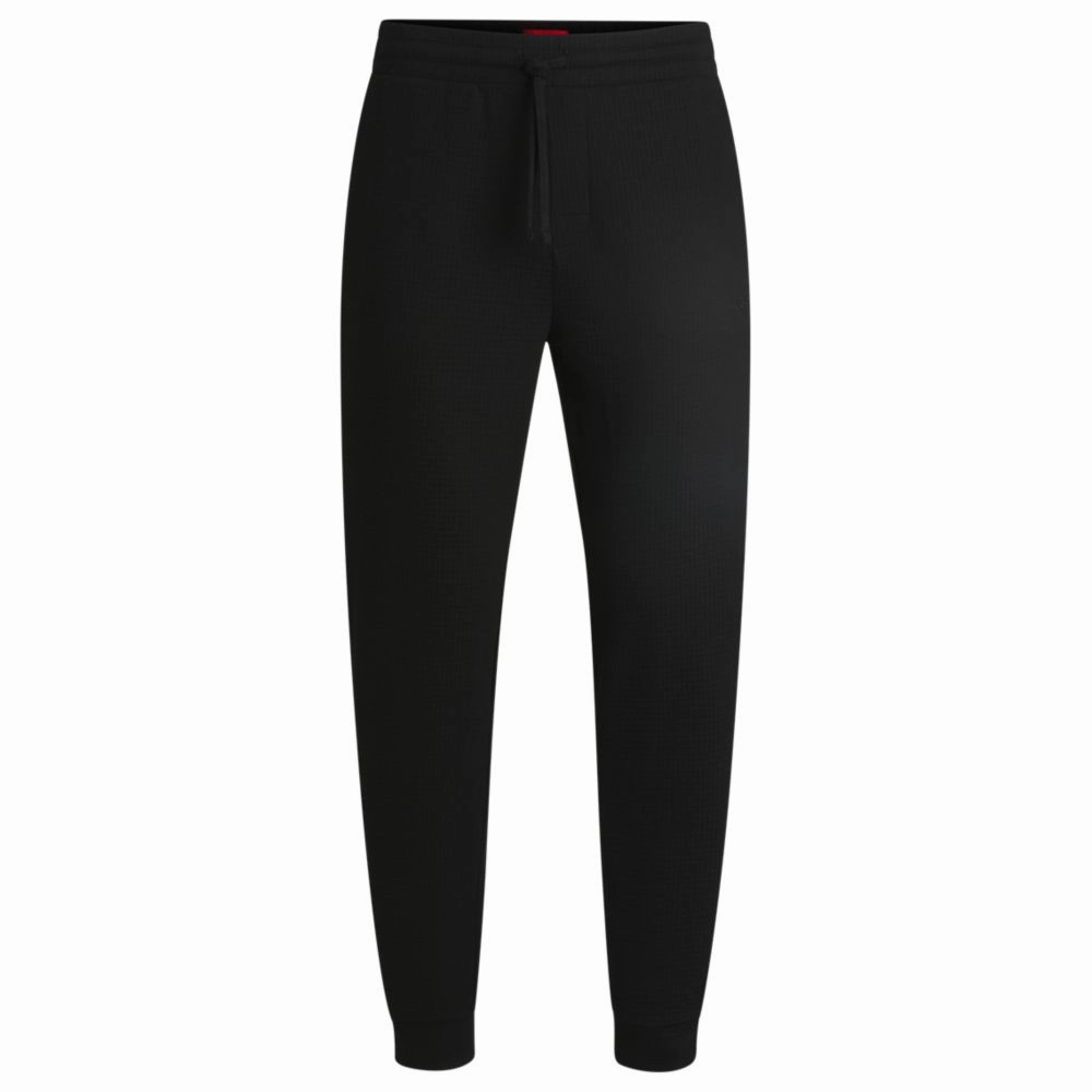 Cotton pajama bottoms with embroidered logo