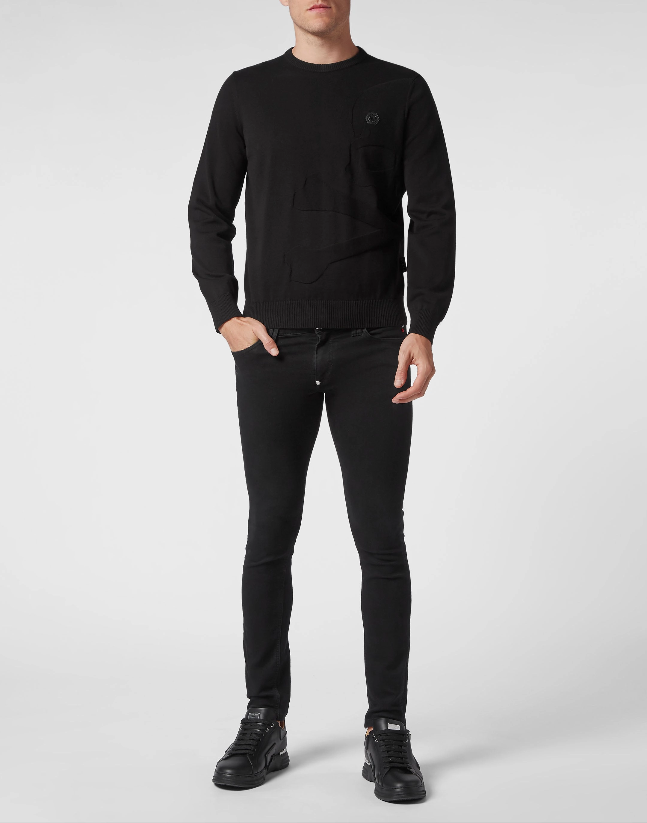 Cotton Pullover LS Skull&amp;Bones
