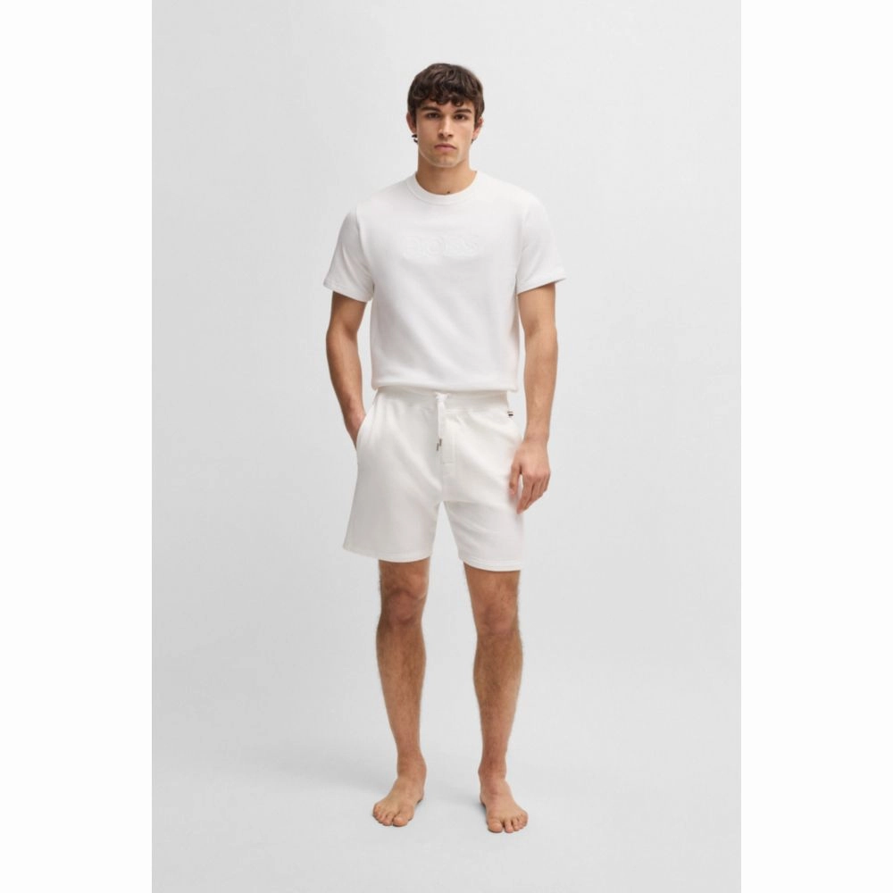 Cotton-terry T-shirt with embroidered logo