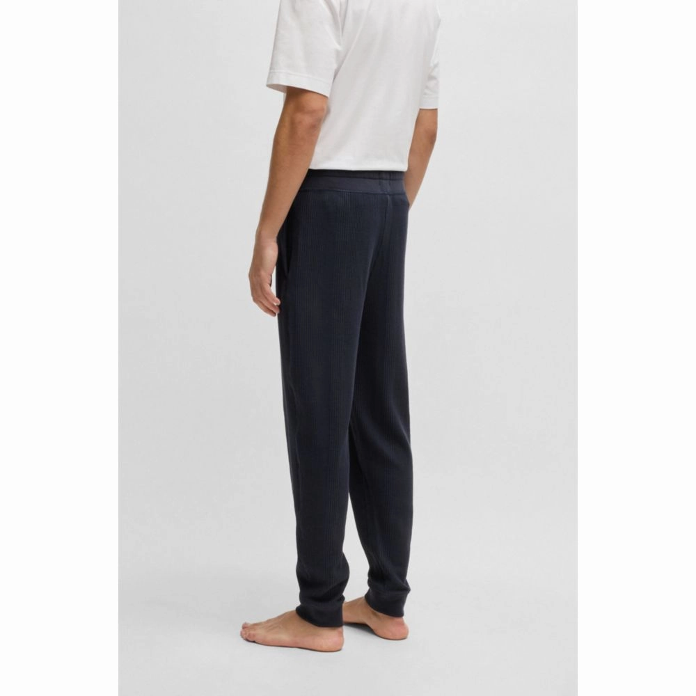 Cotton tracksuit bottoms with embroidered logo