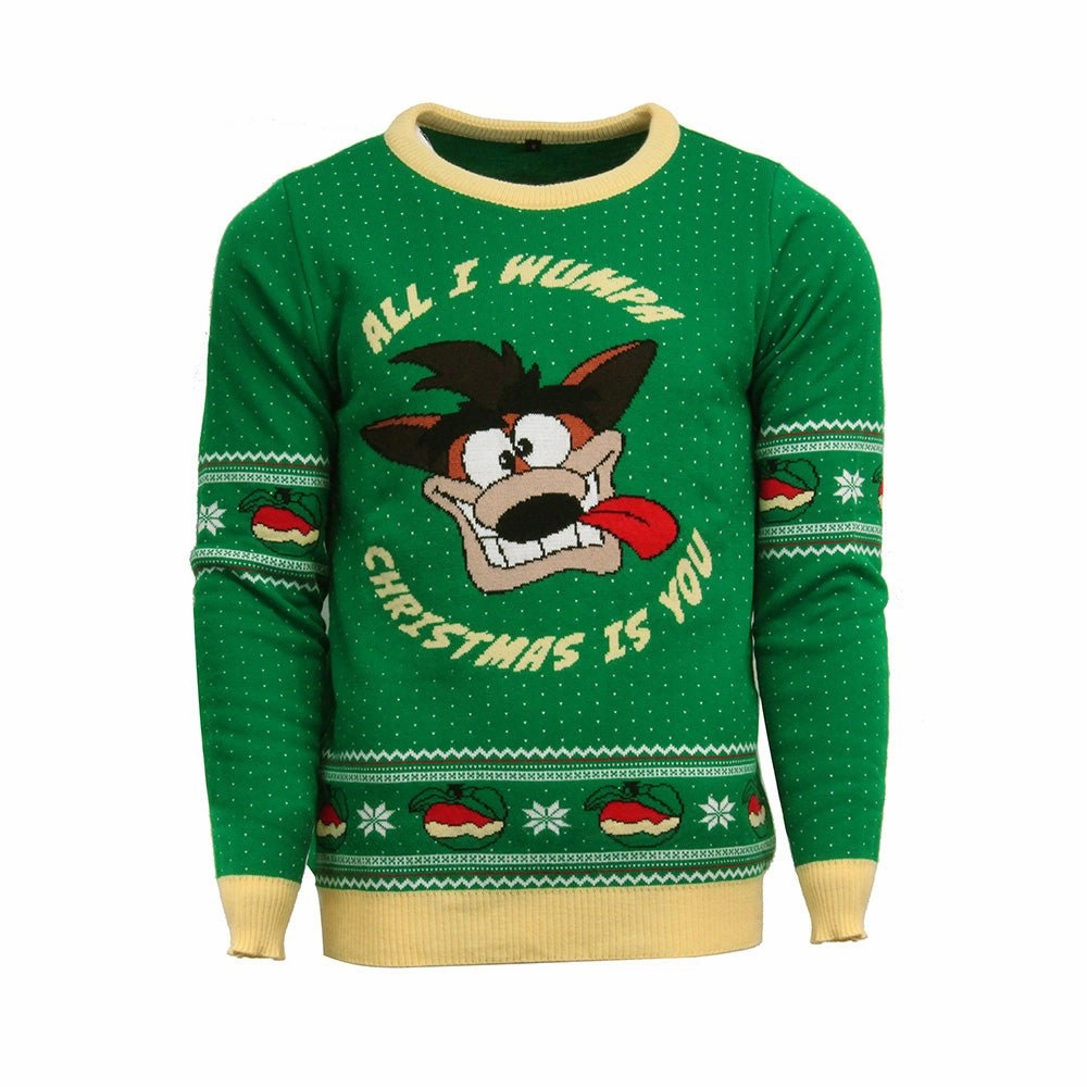 Crash Bandicoot Knitted Christmas Jumper / Sweater