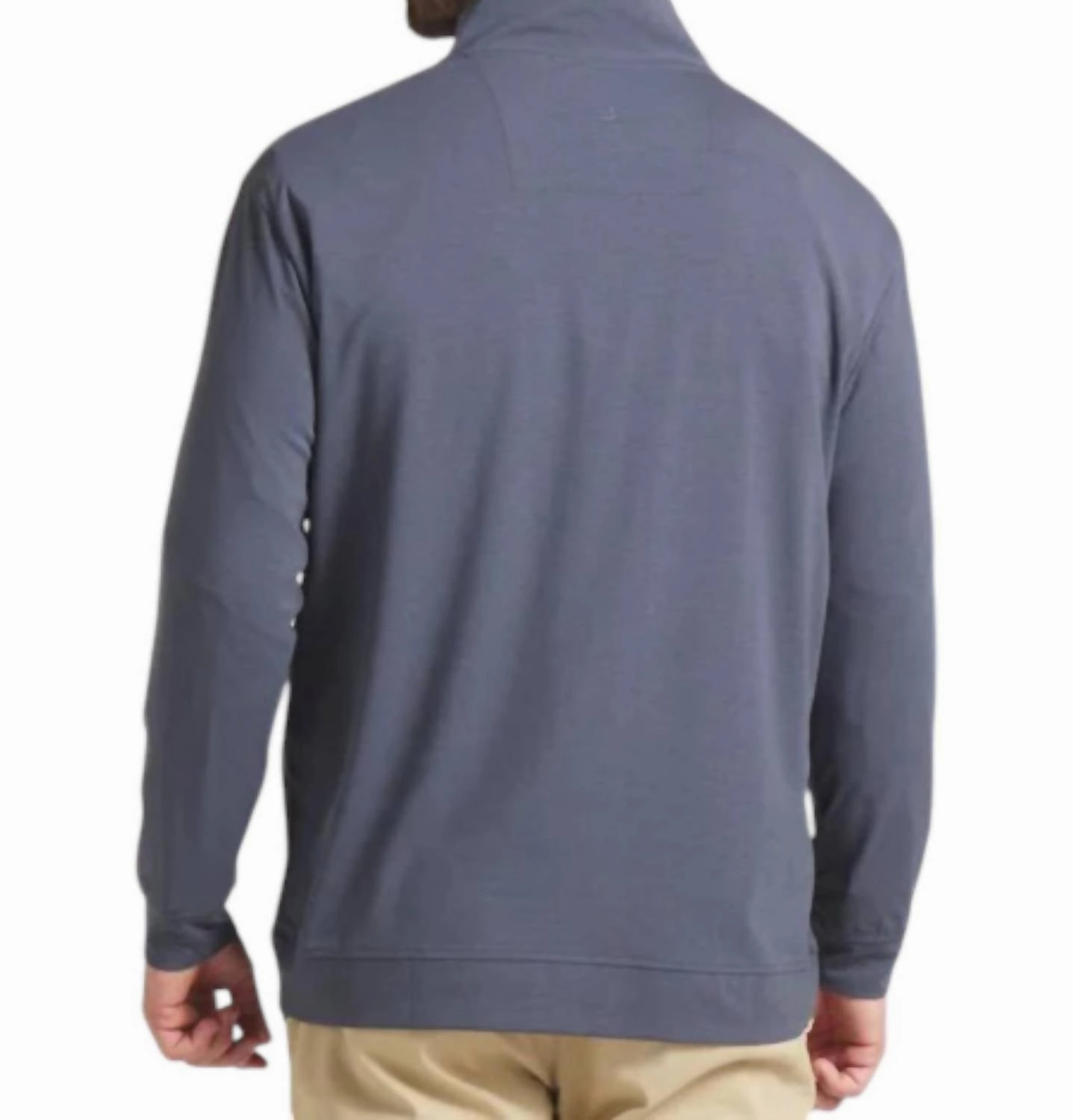 Crescent Moon Performance Pullover Sweater In Navy