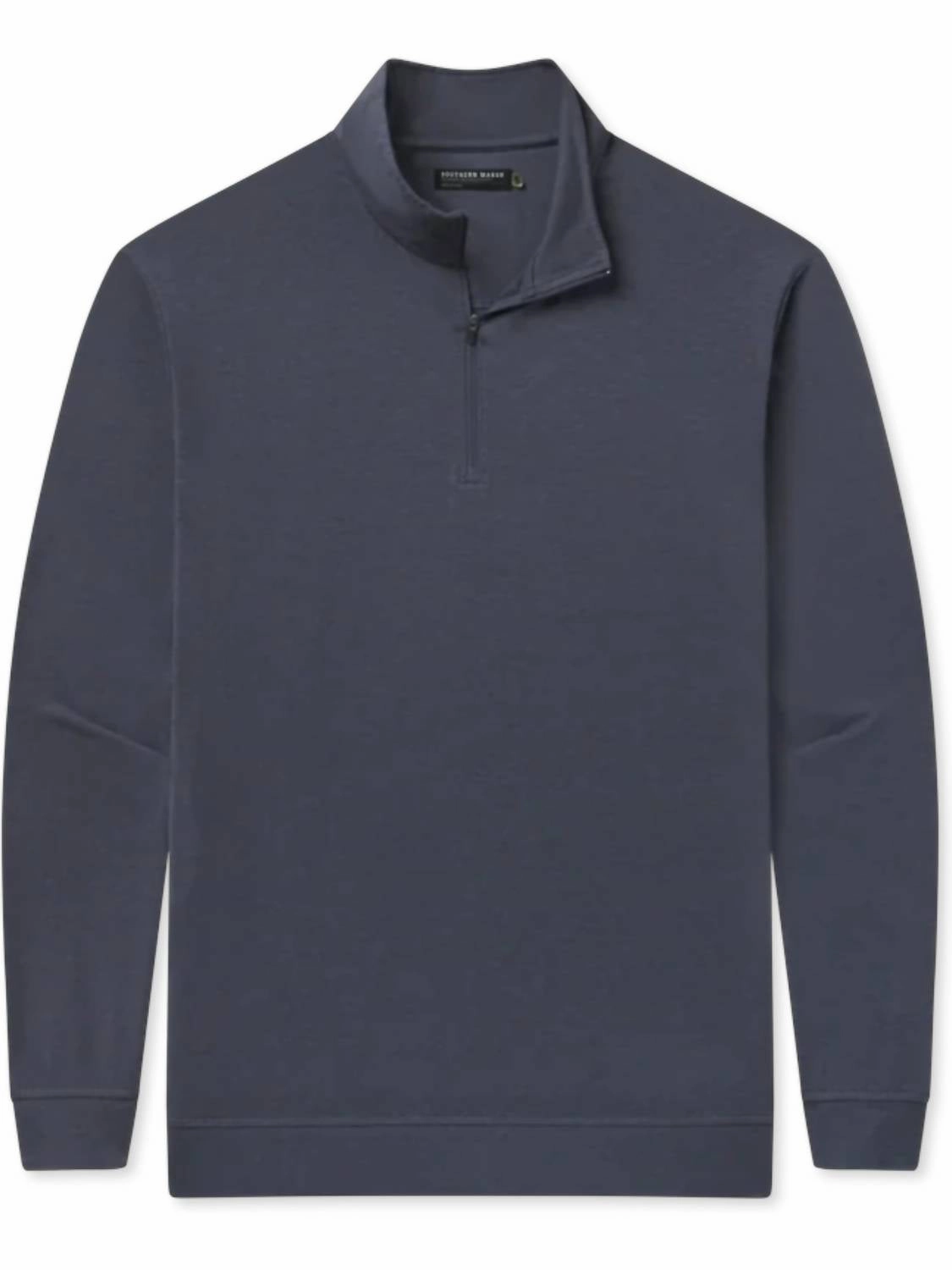 Crescent Moon Performance Pullover Sweater In Navy